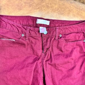 No Boundaries Deep Red Women's Jeans